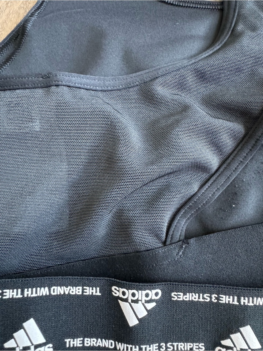 adidas Black Racerback Training Sports Bra Women’s Size 1X - Picture 5 of 6